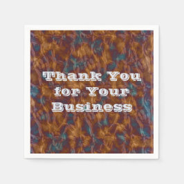 Vielen Dank für Ihr Business Gold Blue Beruflich Serviette