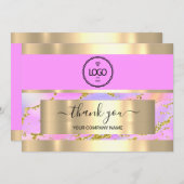 Vielen Dank für Ihr Business Insert Card Holograph Einladung (Vorne/Hinten)