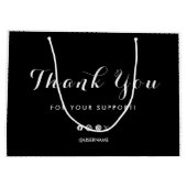 Vielen Dank für Ihr Business-Logo Große Geschenktüte (Rückseite)