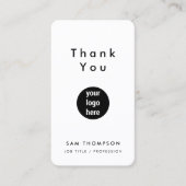 Vielen Dank für Ihr Business Logo QR Code Social M Visitenkarte (Vorderseite)