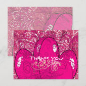 Vielen Dank für Ihr doppeltes Herz Postkarte (Vorne/Hinten)