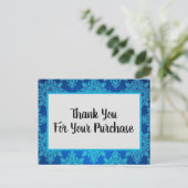 Vielen Dank für Ihr Einkaufsgeschäft Postkarte (Stehend Vorderseite)