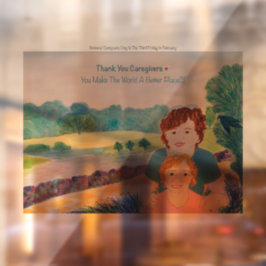 Vielen Dank für Ihr Engagement Fensterklammer-Zeic Fensteraufkleber