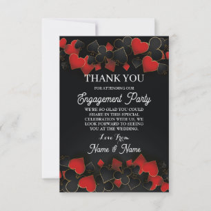 Vielen Dank für Ihr Engagement Party Wedding Vegas Einladung
