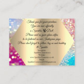 Vielen Dank für Ihr erworbenes Logo Visitenkarte (Rückseite)