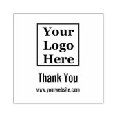 Vielen Dank für Ihr Firmenlogo und Webseitenvorlag Gummistempel (Prägung)