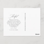 Vielen Dank für Ihr Foto Postkarte (Rückseite)