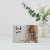 Vielen Dank für Ihr Foto Qr-Logos Modernes Busines Visitenkarte (Stehend Vorderseite)