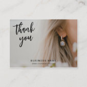 Vielen Dank für Ihr Foto Qr-Logos Modernes Busines Visitenkarte (Vorderseite)