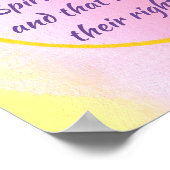 Vielen Dank für Ihr Gebet für Frieden und Frauenre Poster (Ecke)