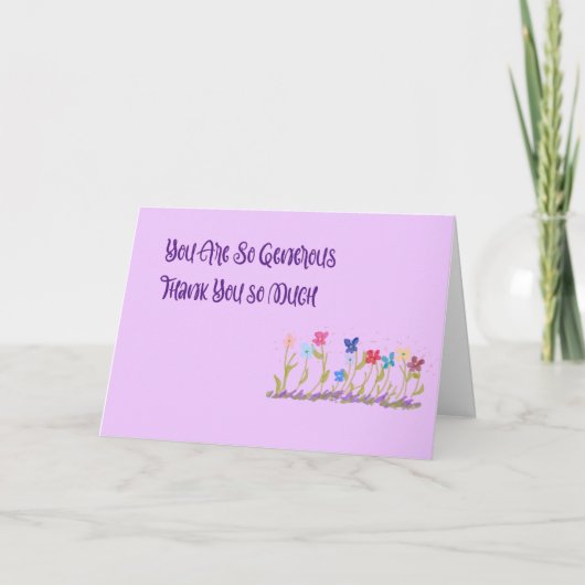 Vielen Dank für Ihr Geld Dankeskarte (Vorderseite)