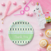 Vielen Dank für Ihr Gemustertes Design Pappteller (Party)