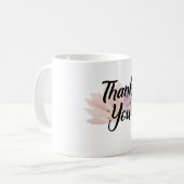 Vielen Dank für Ihr Geschenk Floral Kaffeetasse (Vorderseite Links)