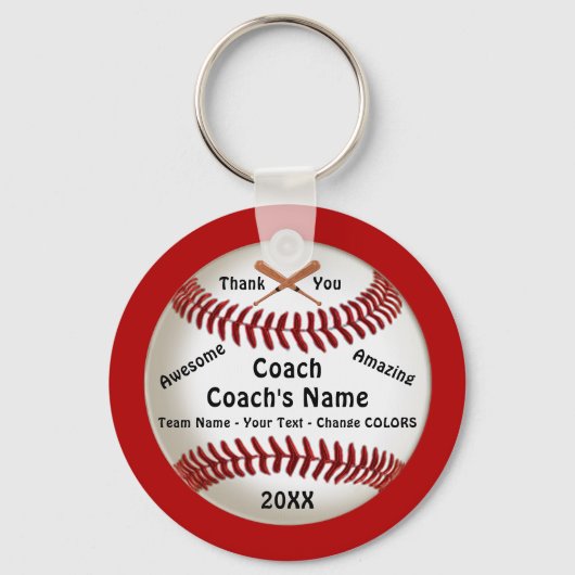 Vielen Dank für Ihr Geschenk für Baseball Coach, B Schlüsselanhänger (Vorderseite)