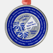 Vielen Dank für Ihr Geschenk für Cheer Coach, Pers Ornament Aus Metall (Vorne)