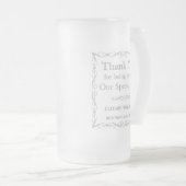 Vielen Dank für Ihr Geschenk für Hochzeitsgäste Mattglas Bierglas (VorderseiteRechts)