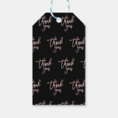 Vielen Dank für Ihr Geschenk Pink Rose Gold Foil M Geschenkanhänger (Rückseite)