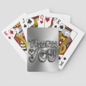 Vielen Dank für Ihr Herz Funny Typografy Playing C Spielkarten (Rückseite)