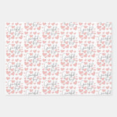 Vielen Dank für Ihr Herz Packpapier Blätter (Vorderseite)