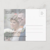 Vielen Dank für Ihr Hochzeitsgeschenk Foto Lemon B Postkarte (Rückseite)