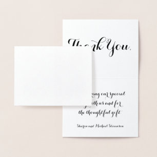 Vielen Dank für Ihr Hochzeitsmuster Folienkarte