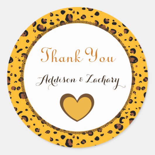 Vielen Dank für Ihr Hochzeitsticker Bride und Groo Runder Aufkleber (Vorderseite)