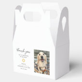 Vielen Dank für Ihr Hochzeitstiefel Foto Paw Print Geschenkschachtel (Geöffnet)