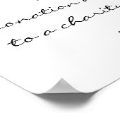 Vielen Dank für Ihr Hochzeitszeichen | Floral | bo Poster (Ecke)