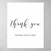 Vielen Dank für Ihr Hochzeitszeichen Poster (Vorne)