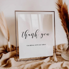 Vielen Dank für Ihr Hochzeitszeichen Poster