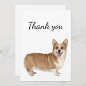 Vielen Dank für Ihr Interesse an Corgi Dog Tier Dankeskarte (Vorne/Hinten)