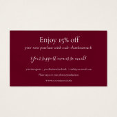 Vielen Dank für Ihr Interesse an der Burgundy Disc (Rückseite)