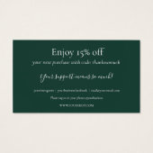 Vielen Dank für Ihr Interesse an der Emerald Green (Rückseite)