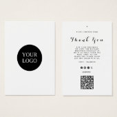 Vielen Dank für Ihr Interesse an der QR-Kodierung (Vorne & Hinten)