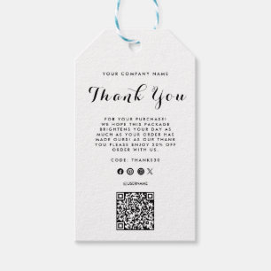 Vielen Dank für Ihr Interesse an der QR-Kodierung Geschenkanhänger