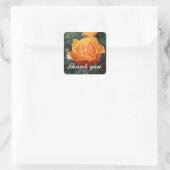 Vielen Dank für Ihr Interesse an der Rose #1. Quadratischer Aufkleber (Tasche)