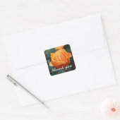 Vielen Dank für Ihr Interesse an der Rose #1. Quadratischer Aufkleber (Umschlag)
