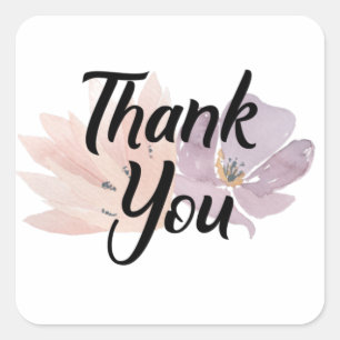 Vielen Dank für Ihr Interesse an Floral Quadratischer Aufkleber