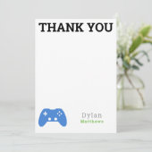 Vielen Dank für Ihr Interesse an Gamer Video Game Dankeskarte (Stehend Vorderseite)