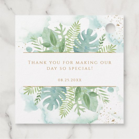 Vielen Dank für Ihr Interesse an Grün, Blau und Gr Geschenkanhänger (Rückseite)