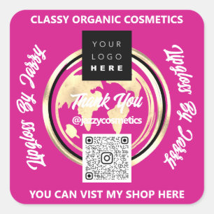 Vielen Dank für Ihr Interesse an QR-Logo Quadratischer Aufkleber