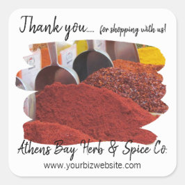 Vielen Dank für Ihr Interesse an unserem Business  Quadratischer Aufkleber