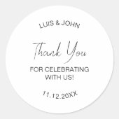 Vielen Dank für Ihr Interesse an unserem Gefallen  Runder Aufkleber (Vorderseite)