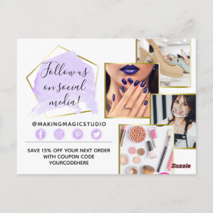 Vielen Dank für Ihr Interesse an Watercolor Crysta Postkarte