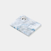 Vielen Dank für Ihr Interesse Mint Navy Gray Marmo Post-it Klebezettel (angewinkelt)