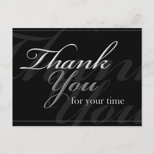 Vielen Dank für Ihr Interesse Postkarte (Vorderseite)