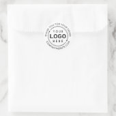 Vielen Dank für Ihr Interesse Runder Aufkleber (Tasche)
