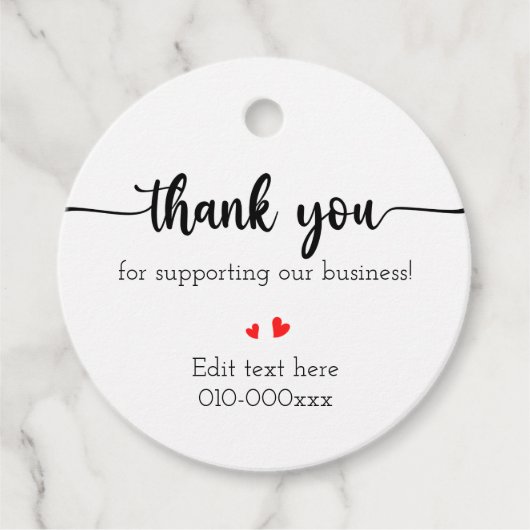 Vielen Dank für Ihr Interesse Tag Geschenkanhänger (Vorderseite)