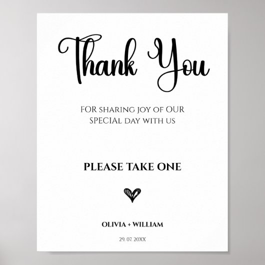 Vielen Dank für Ihr Interesse Unterschreiben Bitte Poster (Vorne)