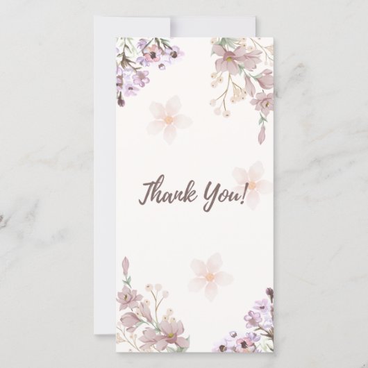 Vielen Dank für Ihr Kartendesign Dankeskarte (Vorderseite)